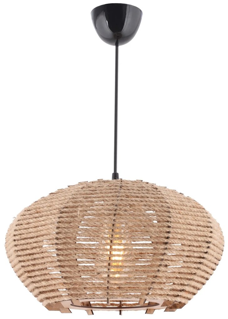 Závesné svietidlo jutové krémové