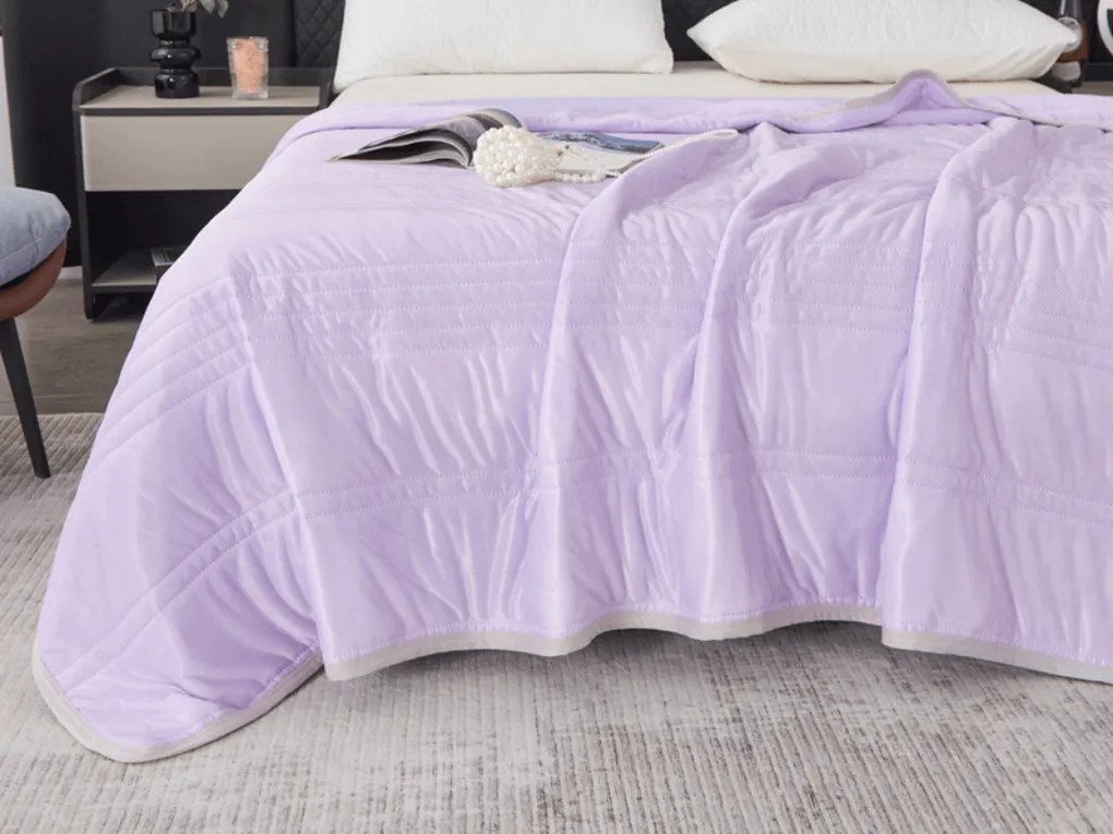 Chladiaca letná prikrývka CELIA, fialová Rozmer: 140 x 200 cm