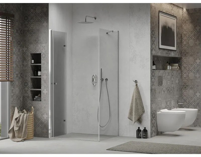 Mexen Lima, sprchovací kút 70 (dvere) x 100 (stena) cm, 6mm číre sklo, chrómový profil, 856-070-100-01-00