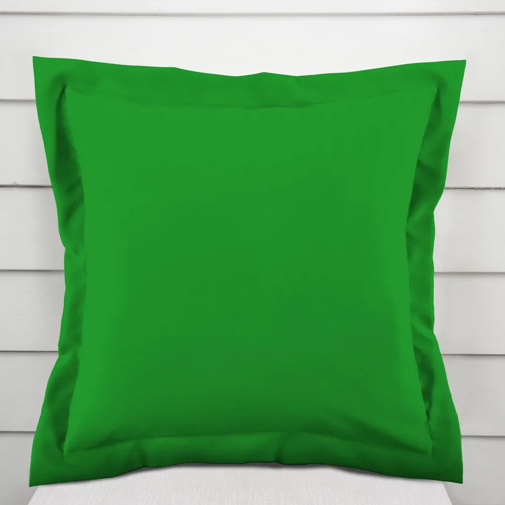 Biante Dekoračná obliečka na vankúš s lemom Rongo RG-043 Sýto zelená 40 x 40 cm