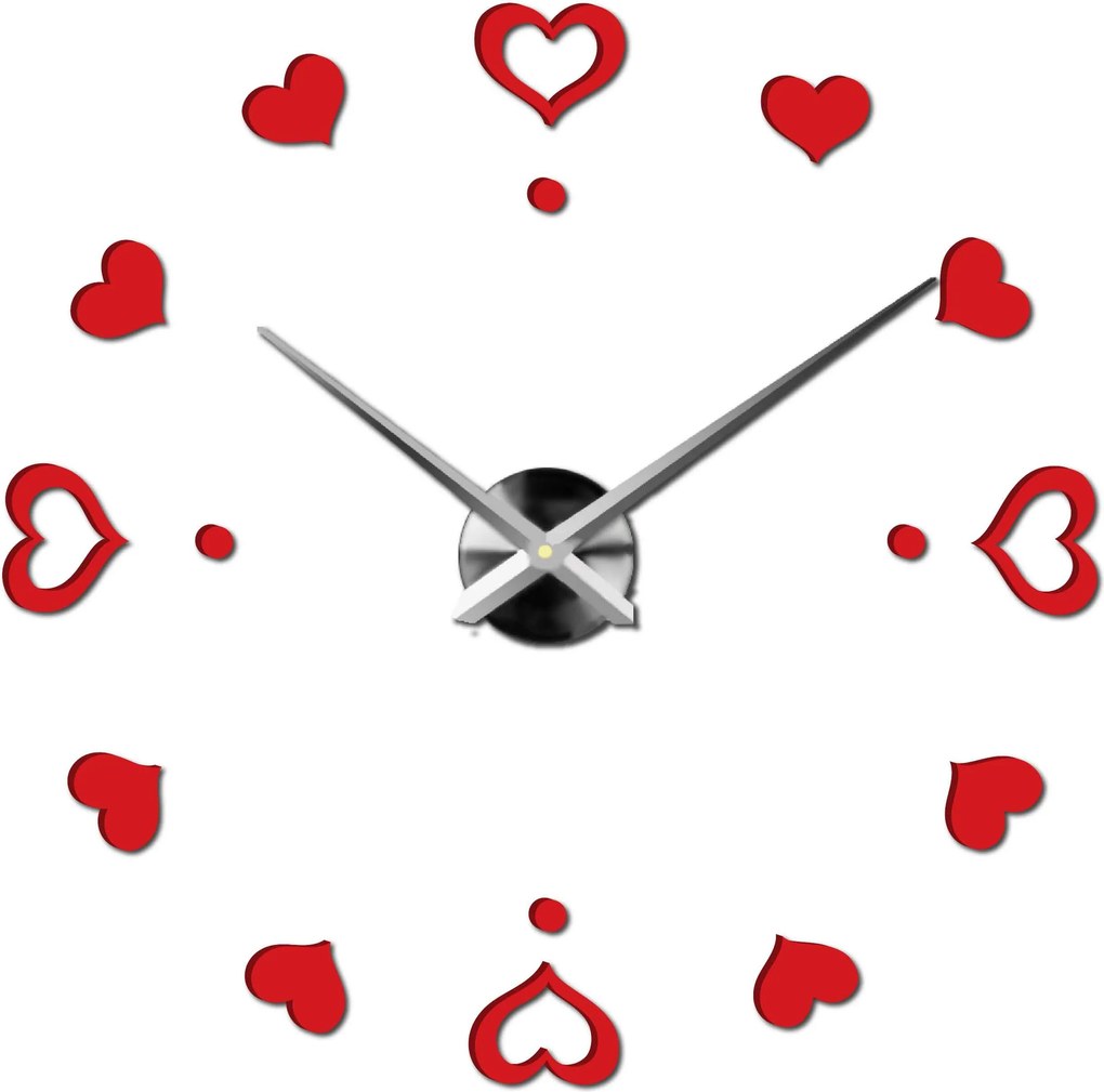 SENTOP | Nástenné hodiny ako obraz moderné hodiny vyrobené z plastu 12S046-S-Wall clock HEU- analógové
