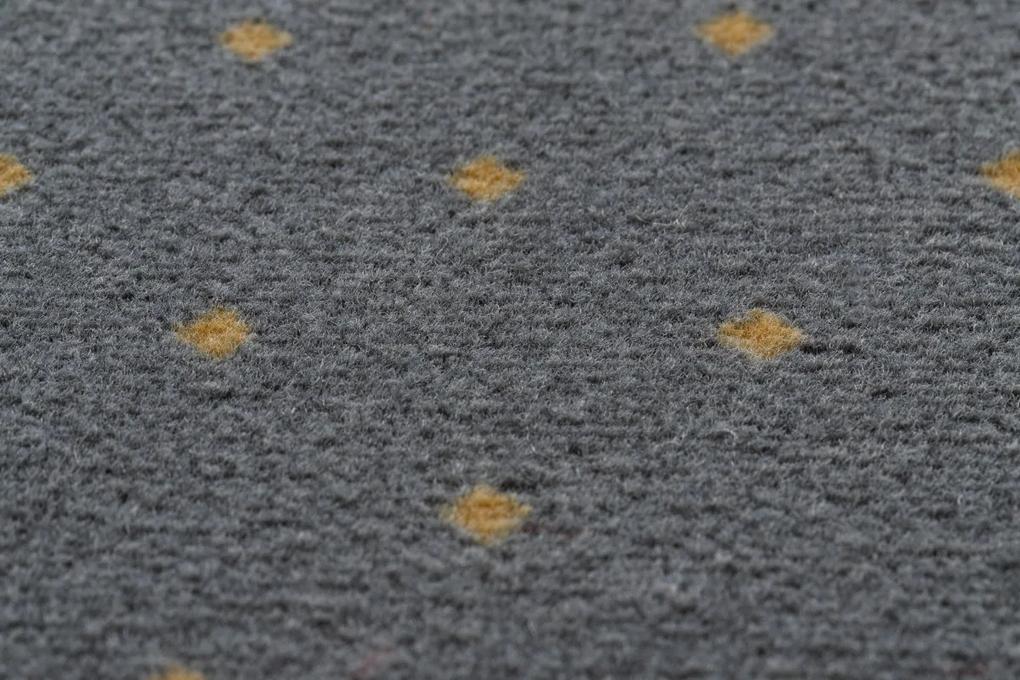 Guľatý koberec AKTUA Rania sivý