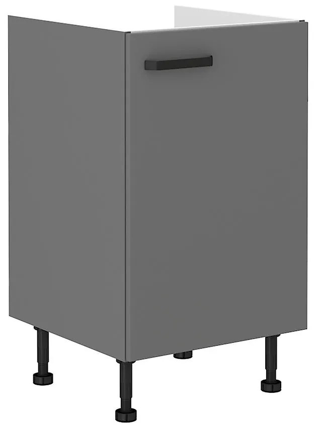 Kuchynská skrinka NESSA antracitová 50zl 1f bb