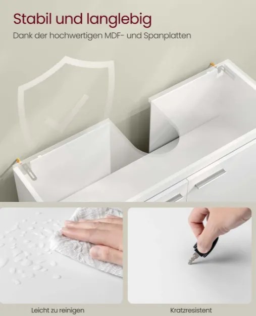 Skrinka pod umývadlo 60 cm BBK505W01