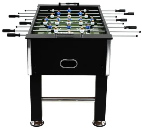vidaXL Stolný futbal, oceľ 60 kg 140x74,5x87,5 cm, čierny-