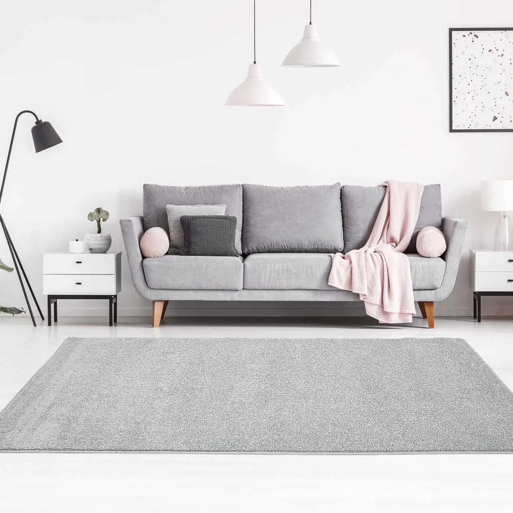 Dekorstudio Moderný koberec MODA SOFT - Sivý Rozmer koberca: 80x150cm