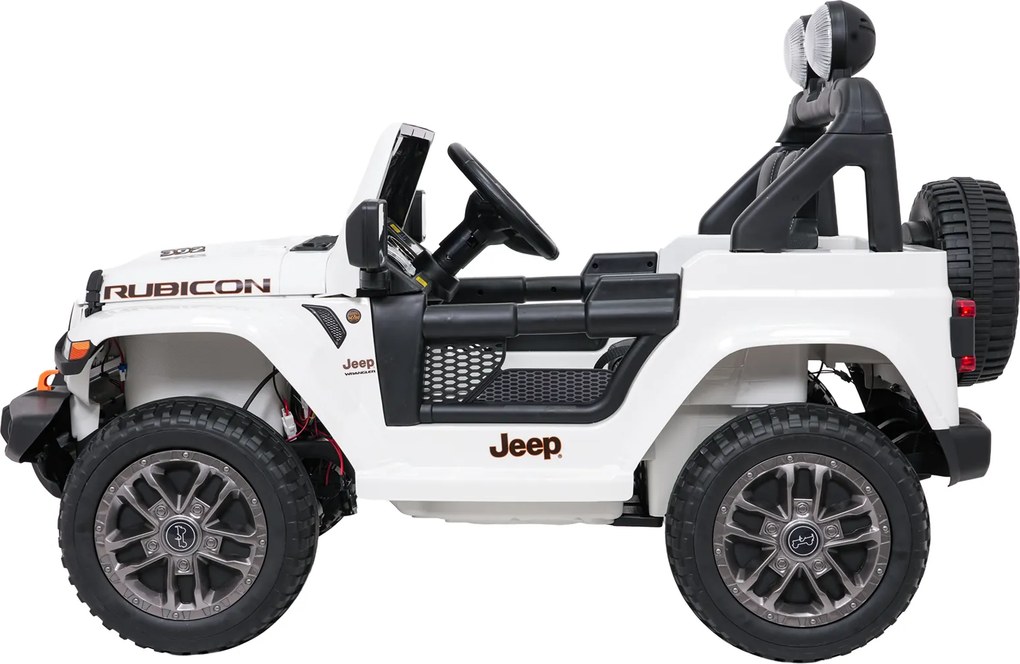 Ramiz Jeep Wrangler Rubicon LIFT elektrické autíčko pre deti biele
