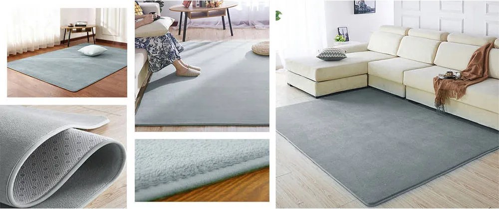 Koberec Polar – sivý jednofarebný obdĺžnik pre moderný interiér Rozmer: 200x300 cm