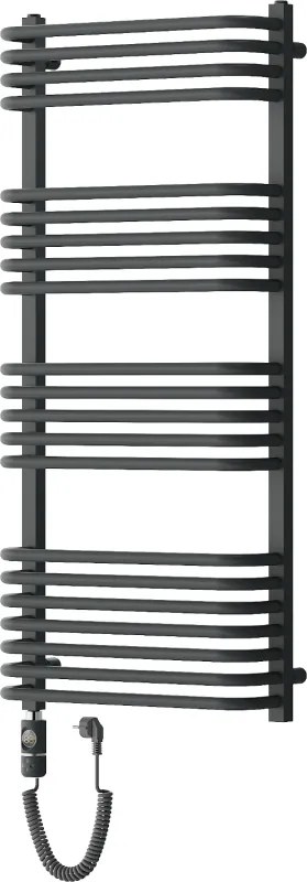 Mexen Apollo, elektrické vykurovacie teleso 1210x550 mm + vykurovacia tyč 600 W, antracitová, W117-1210-550-2600-66