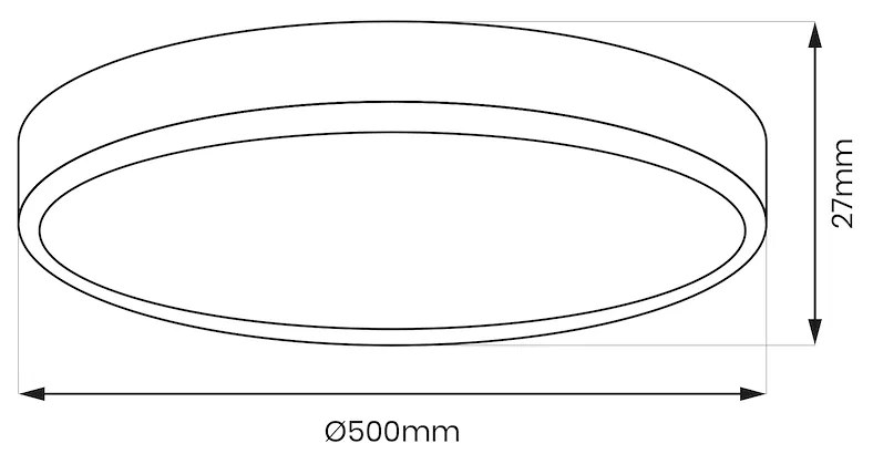 Stropné LED svietidlo Maq, 1x LED 40w, 3000-6500k, b