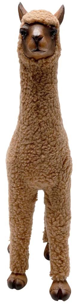 Happy Alpaca dekorácia hnedá 38 cm