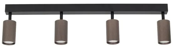 Bodové svietidlo TUNE 4xGU10/10W/230V čierna/hnedá