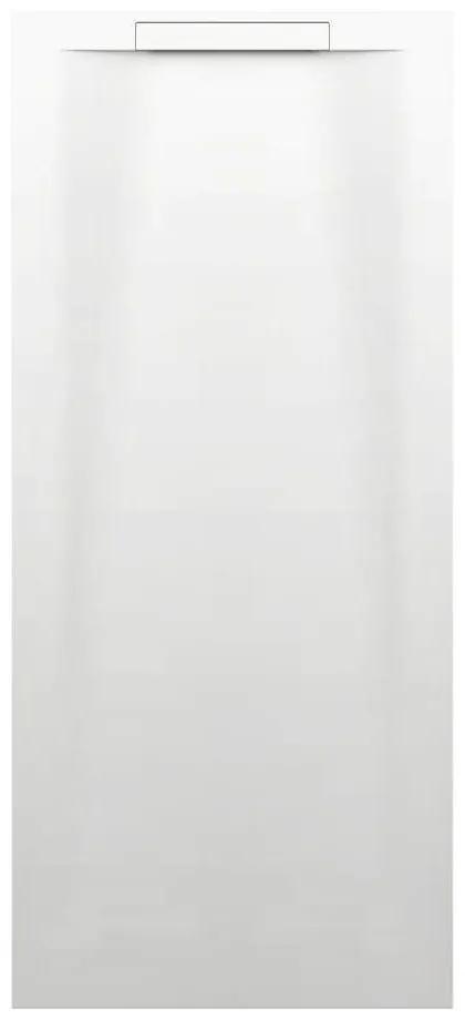 LAUFEN Pro S obdĺžniková sprchová vanička z materiálu Marbond, lineárny odtok na kratšej strane, 1800 x 800 x 36 mm, biela matná, H2101850000001