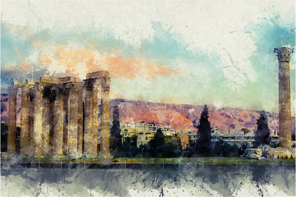 Obraz - Akropolis, Atény, Grécko (90x60 cm)