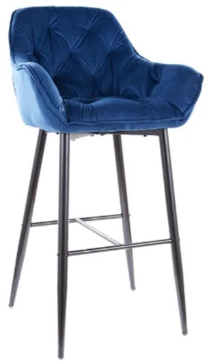Barová stolička CHERRY H-1 Velvet, 56x105x40, bluvel 86