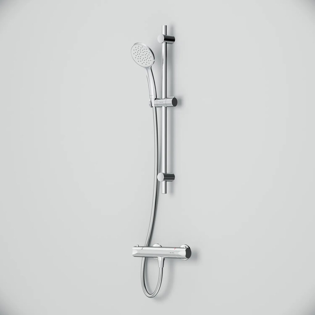 Ručná sprchová súprava AM.PM Hit F408TA46 s termostatickou sprchovou batériou, chróm
