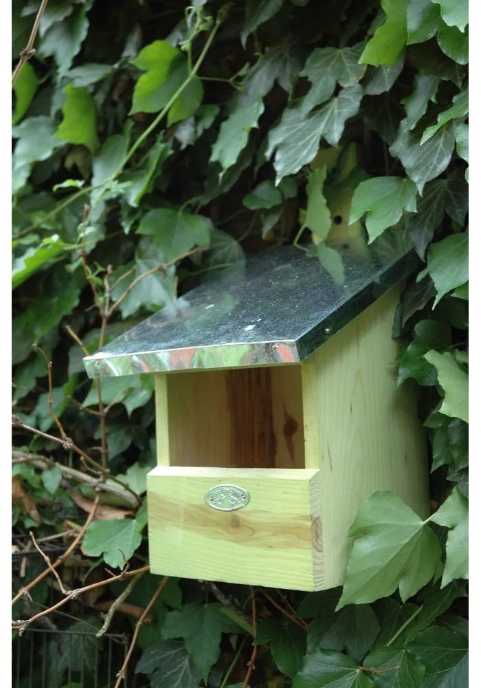 Vtáčia búdka z borovicového dreva pre muchára sivého Esschert Design, výška 33,3 cm