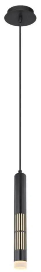 Globo 15630H - LED luster na lanku PENNY LED/12W/230V 3000K čierna