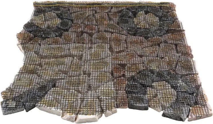 Mramorová mozaika, motív kvetina, 90 x 90 cm