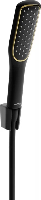 Mexen príslušenstvo - 1-bodový ručný sprchový set R-49, čierna/zlatá,785495052-75