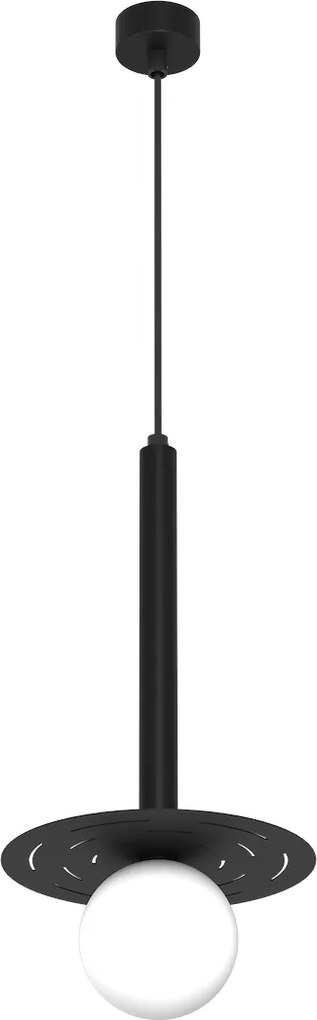 Závesné svietidlo Futura, 1x biele sklenené tienidlo, b