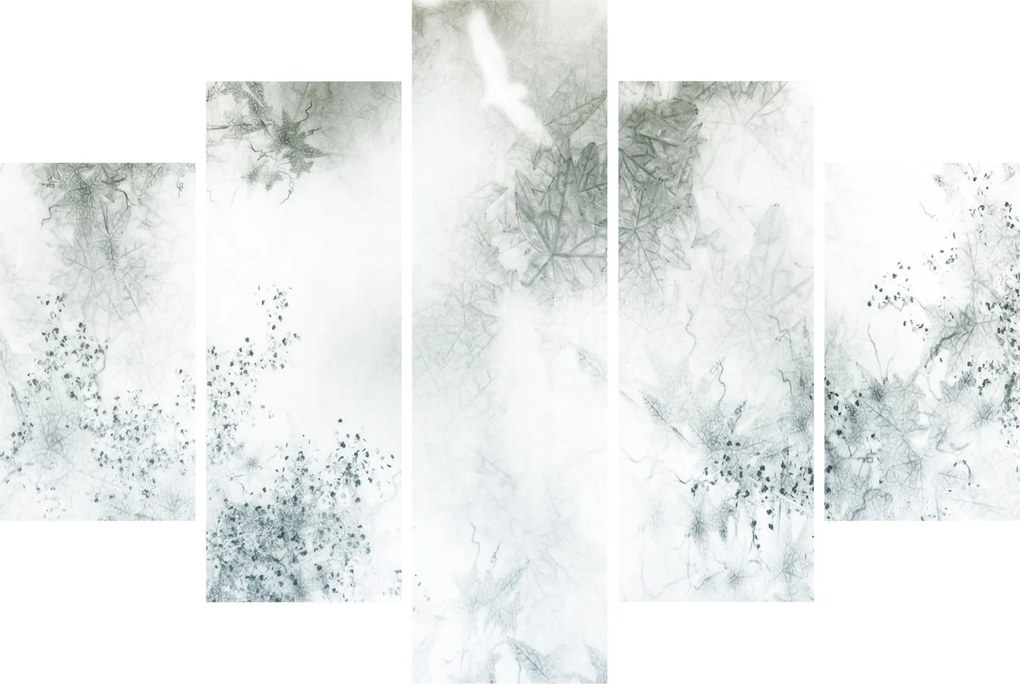 Obraz abstrakcie listov (150x105 cm)