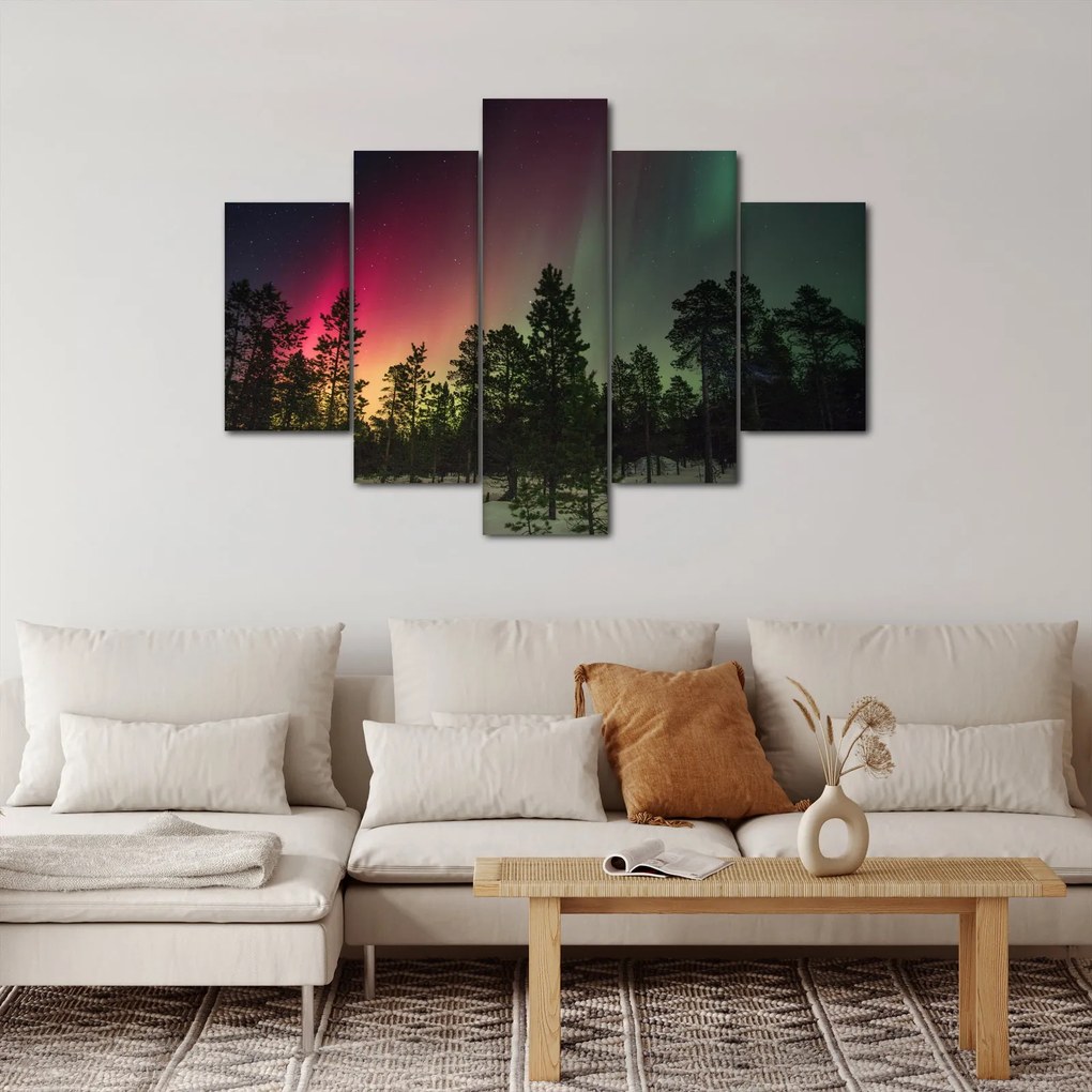 Obraz polárna žiara (150x105 cm)