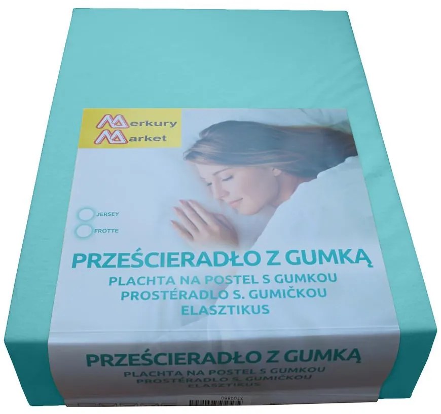 Plachta na posteľ jersey 90x200 kol. 6103 pistácia