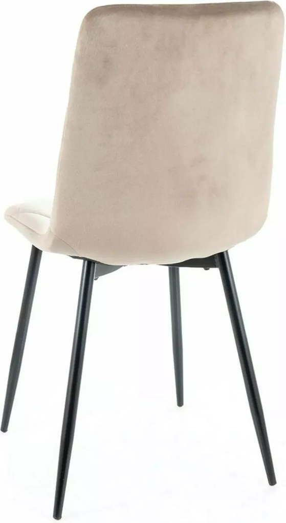 SI Stolička Tom Velvet tmavá béžová