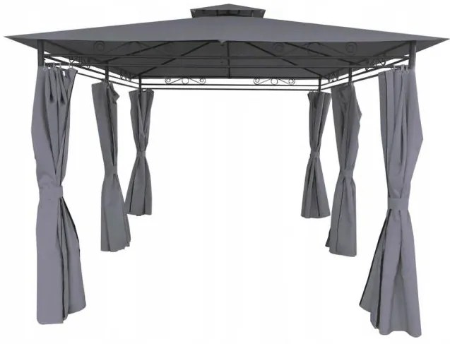 Stabilný záhradný pavilón 3 x 4 m béžová