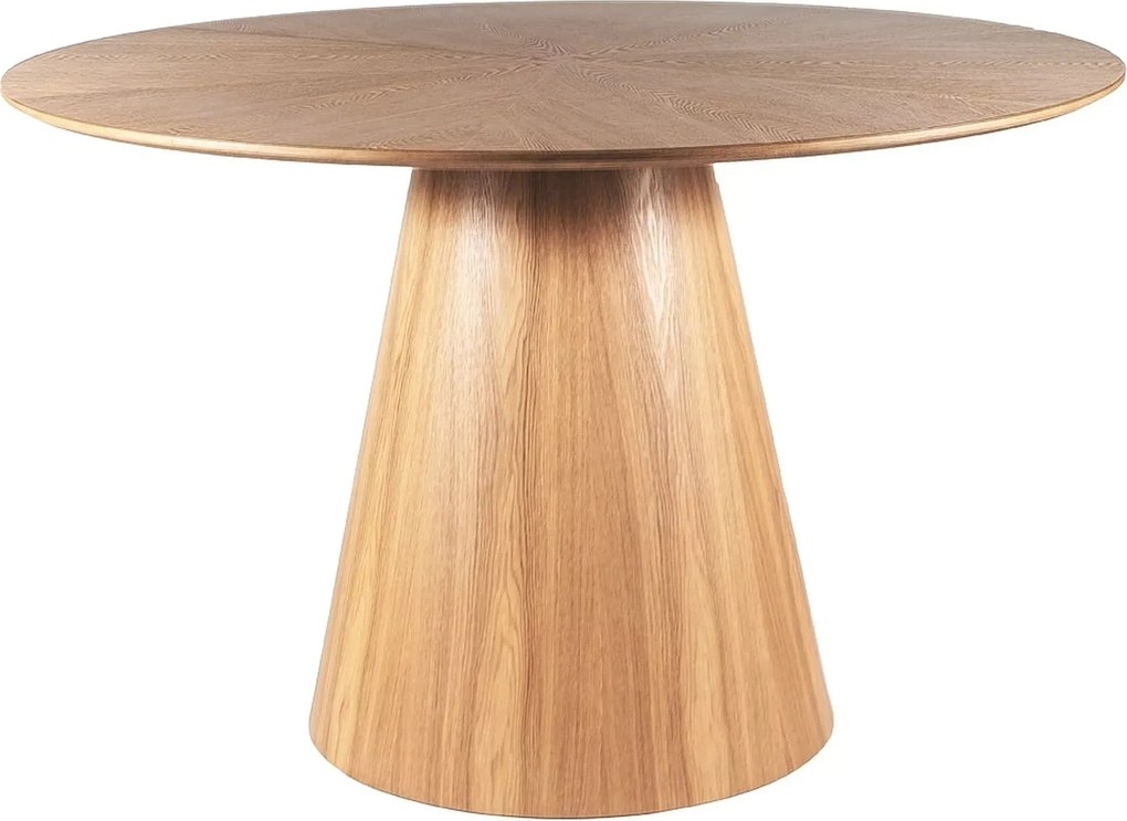 Okrúhly jedálenský stôl ANGEL 120x120 cm, dekor dub
