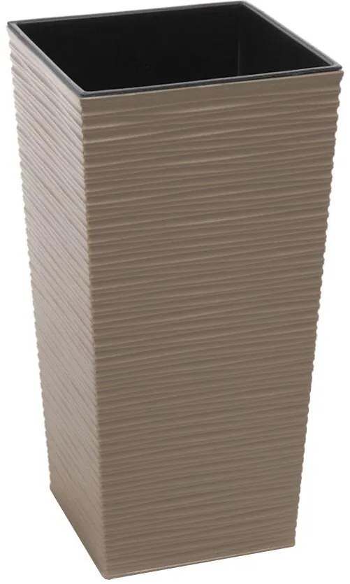 Obal na kvetináč Finezia 25x25x46h hnedý