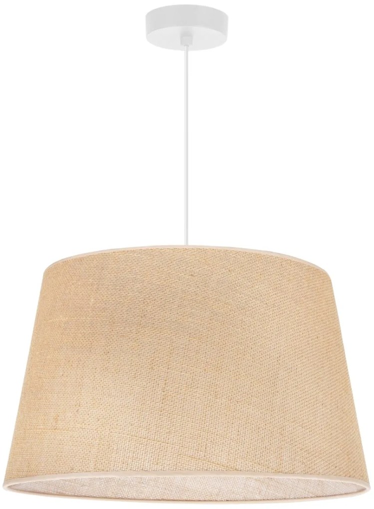 Závesné svietidlo Juta, 1x jutové tienidlo, (fi 44cm), w