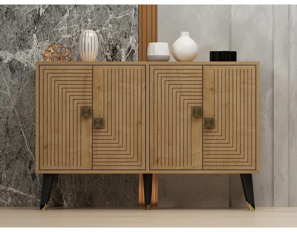 Skrinka Ahart Sapphire Oak and Gold