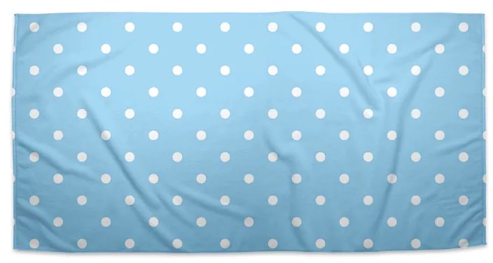 Sablio Uterák Biele bodky na modrej - 50x100 cm