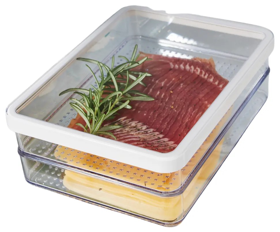 Dóza na údeniny a syry, dvojposchodová, Rotho Loft HAM 2 x 0,85 l