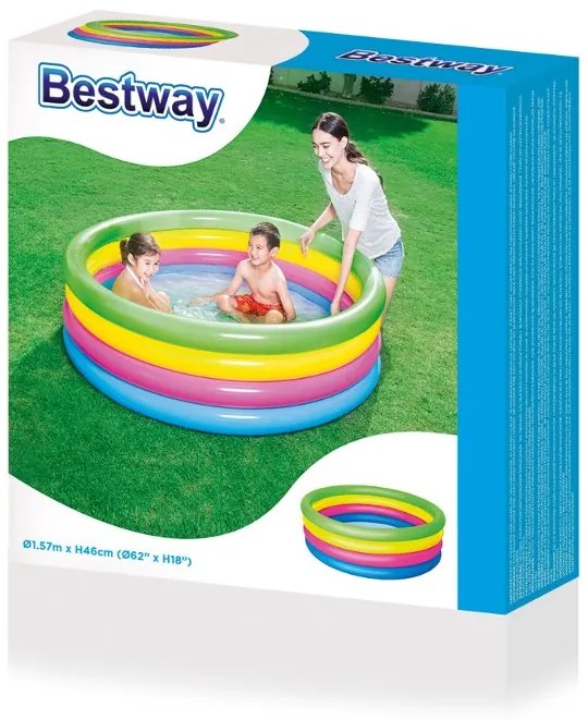 Detský nafukovací bazén Bestway 157x46 cm 4 farebný