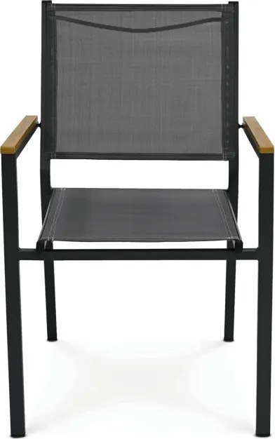 Záhradná stolička sivá AZC-L1303 GREY - drobná chyba z výroby