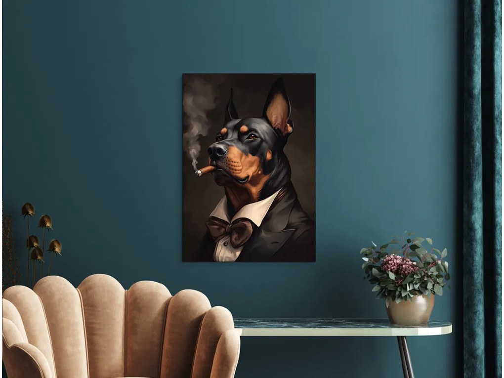 drevko | Moderný obraz Doberman boss