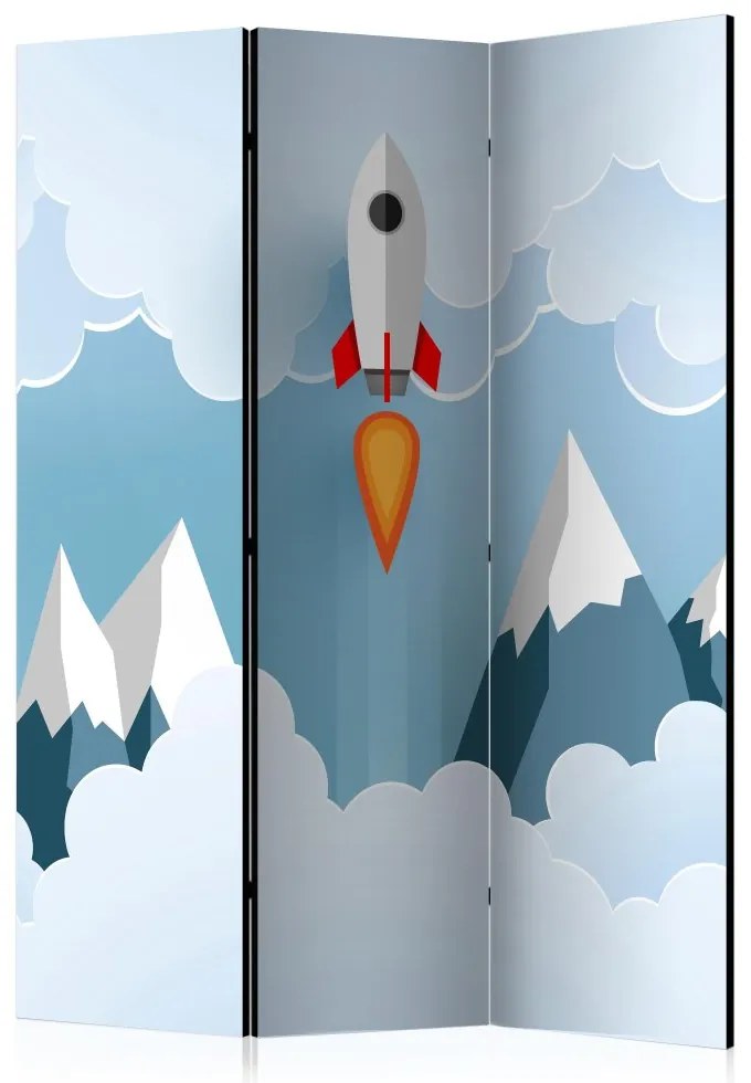 Artgeist Paraván - Rocket in the Clouds [Room Dividers]