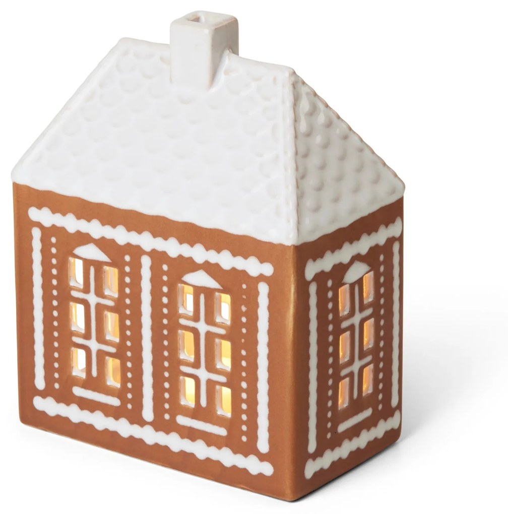 KÄHLER Porcelánový svietnik Gingerbread Lighthouse Medium