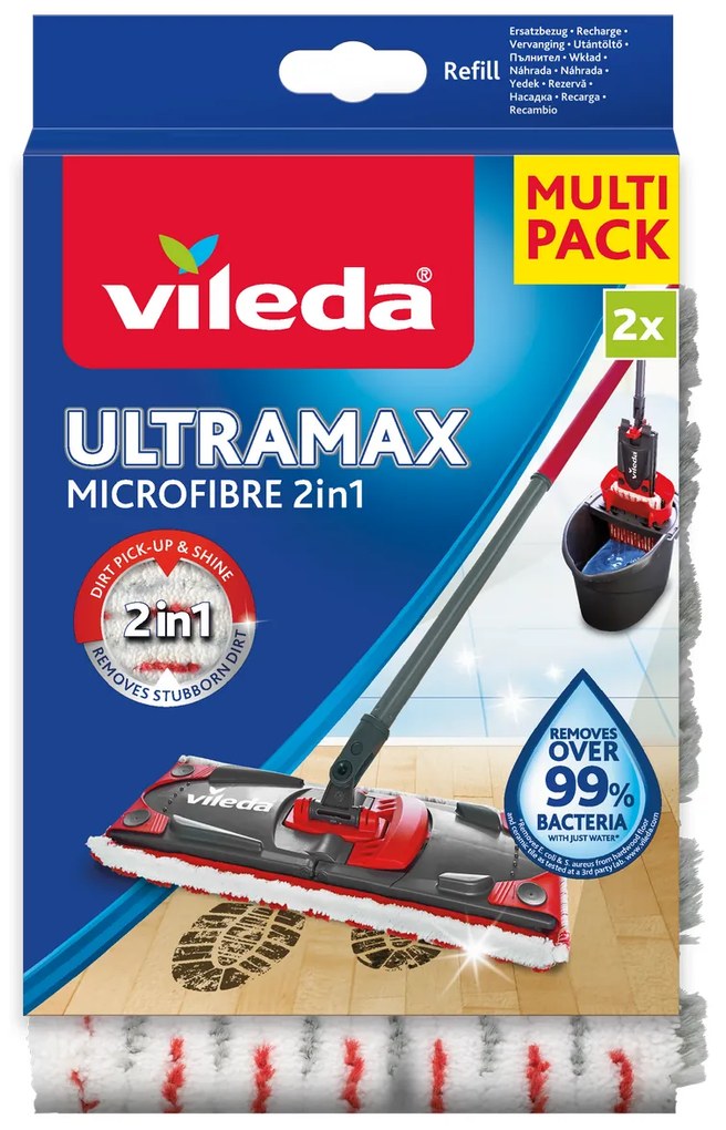 Vileda Ultramax Microfibre 2v1 náhrada 2ks