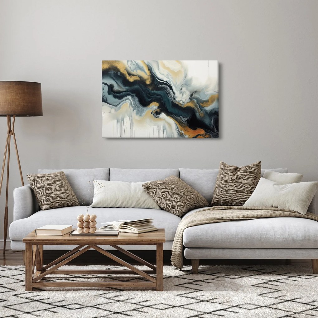 Obraz - Mramorovaná kresba (90x60 cm)