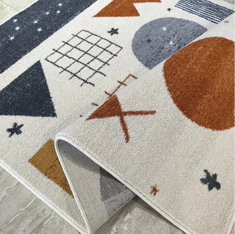 DY Detský farebný koberec s geometrickými vzormi Lovi 01 Rozmer: 200x290 cm