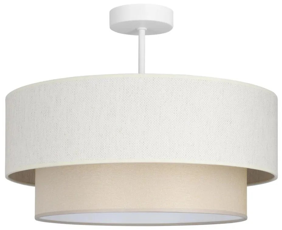 Prisadený luster NATIA 1xE27/60W/230V, krémový