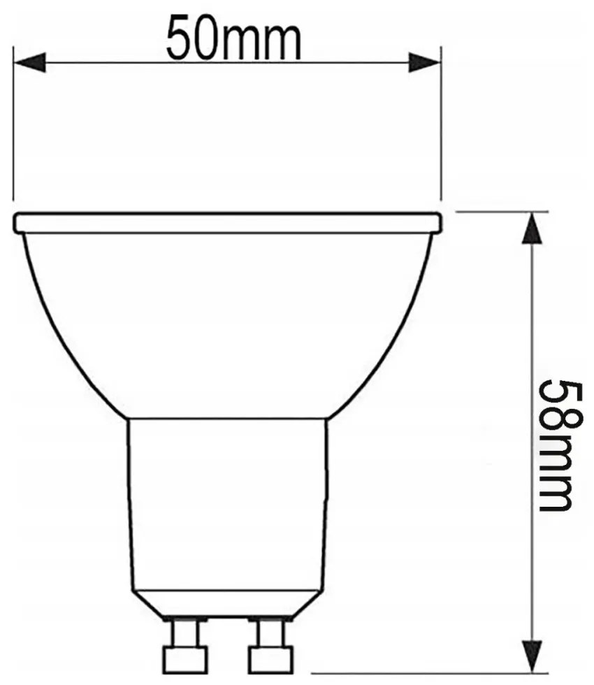 LED žiarovka GU10 8W = 80W 720lm 4000K Neutrálna 120° LUMILED