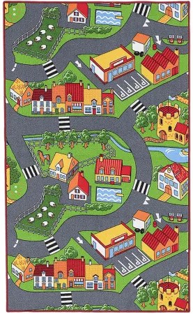 Koberce Breno Kusový koberec LITTLE VILLAGE 90, viacfarebná,100 x 165 cm