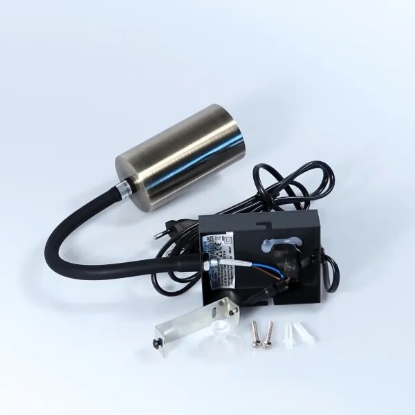 Globo 57911WM - Flexibilná nástenná lampa ROBBY 1xGU10/25W/230V čierna/mosadz