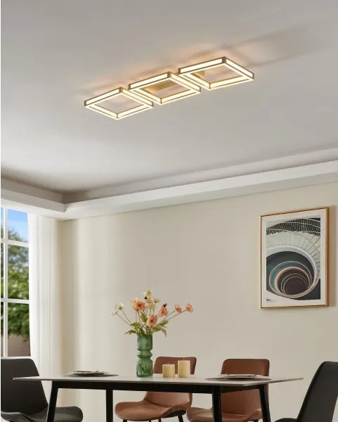 Eglo 99786 - LED Stropné svietidlo ALTAFLOR 3xLED/11,2W/230V matný chróm
