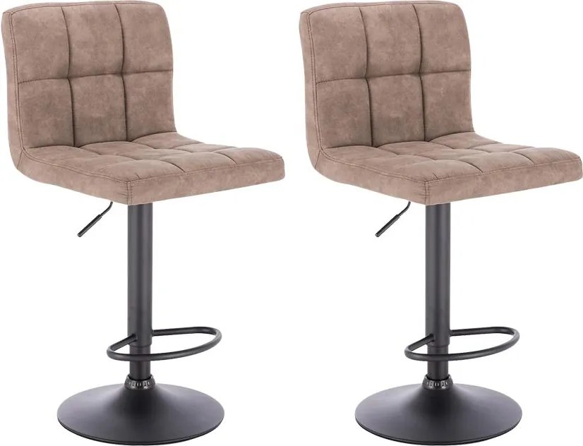 2x Barová stolička Hawaj CL-3232-1 Taupe (šedohnedá)